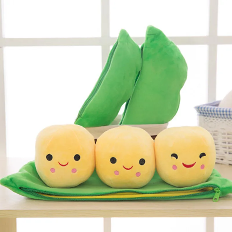 С изображениями растений детские плюшевые игрушки куклы Мягкие Kawaii Гороховая подвесное украшение Подушка диванная подушка 25/40 м для маленьких мальчиков девочки; дети игрушки