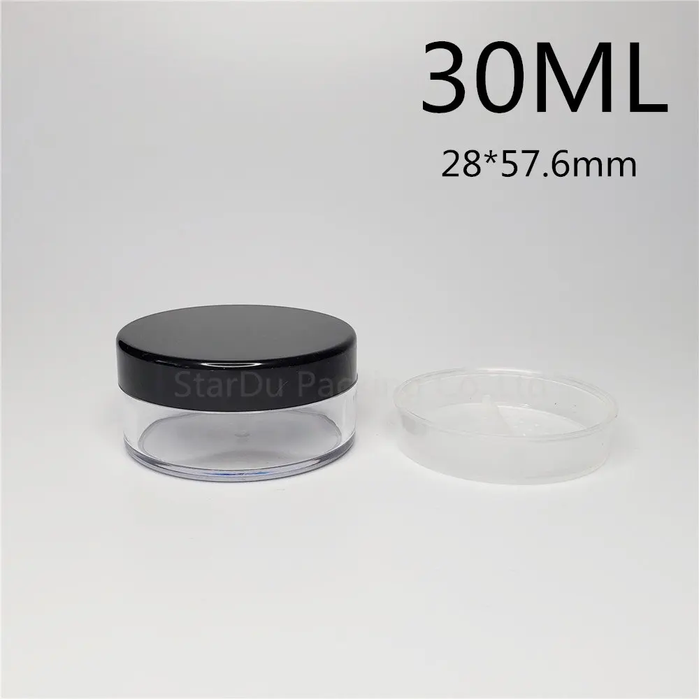 

Free Shipping 500pcs 30g Loose Powder jar, 30ml Empty Loose Powder Jar With Rotating Sifter