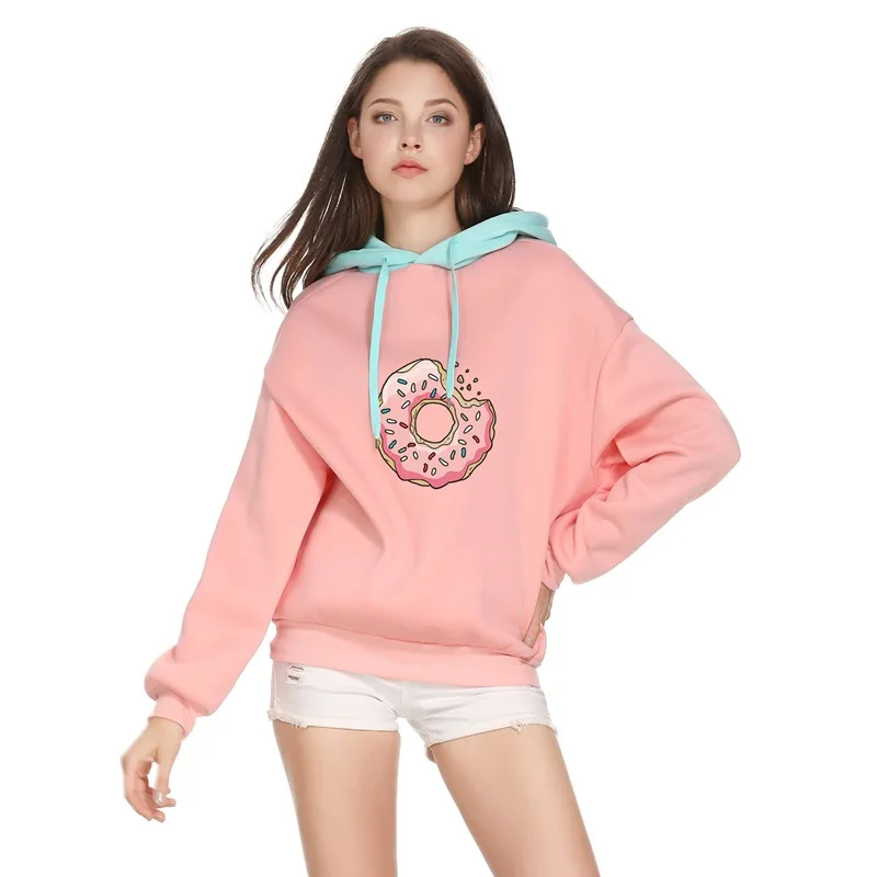 of donut hoodie pink