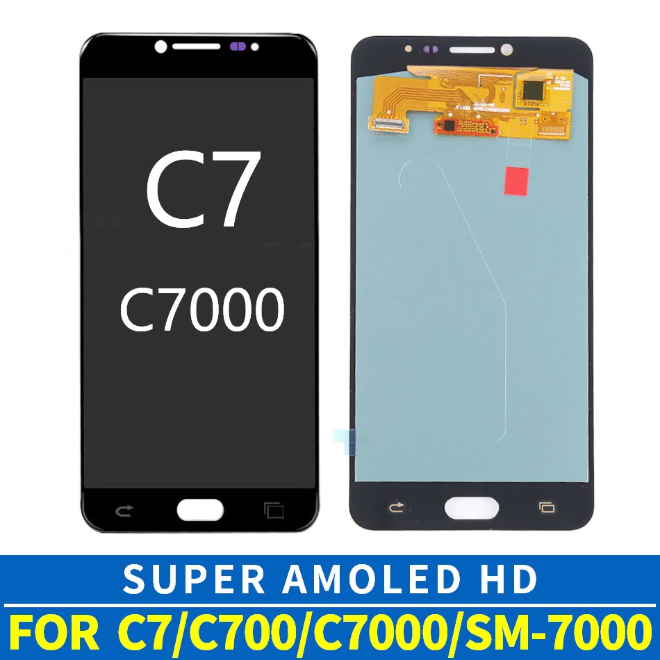 

OEM AMOLED Replacement Phone LCD For Samsung Galaxy C7 C7000 SM-C7000 Display Touch Screen Digitizer Assembly White/Black/Gold