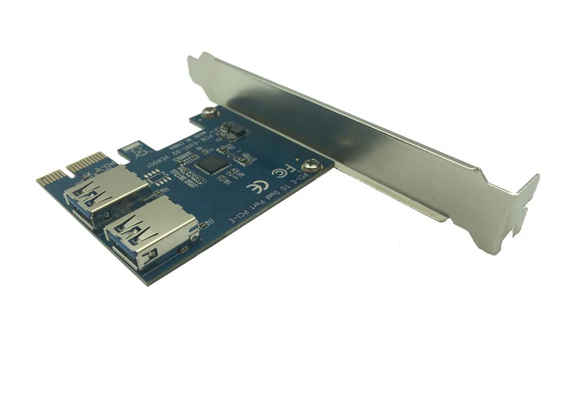 2 слота PCI E 1 Express 16X слот Внешняя Райзер карта адаптер плата PCIe порт множитель