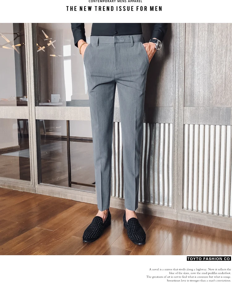 Платье Брюки Slim Fit Greyblack мужские деловые штаны деловые классические брюки мужские брюки офисные брюки мужские