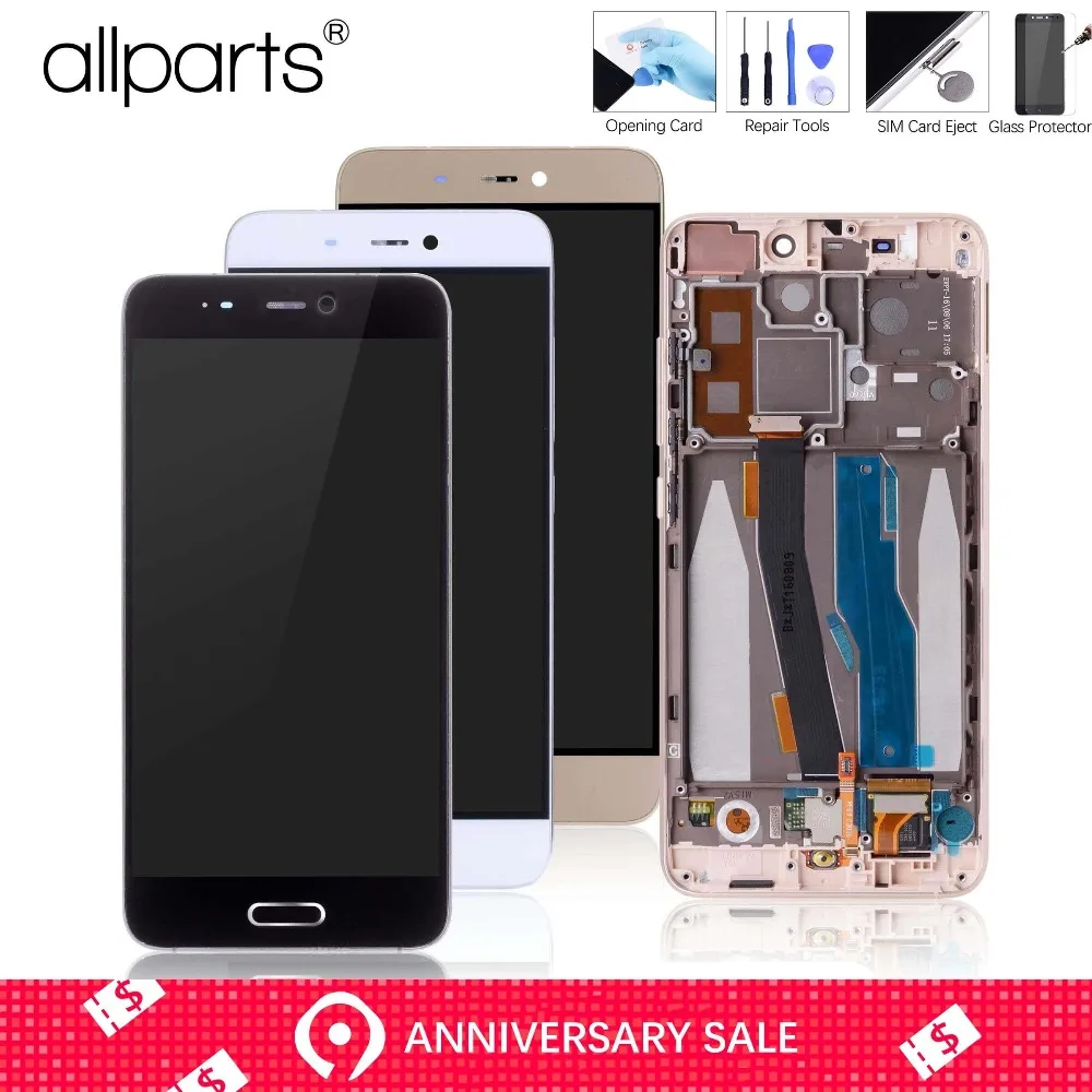 

Display For XIAOMI Mi5 Mi 5 LCD Touch Screen Digitizer with Frame Replacement Full Assembly 5.15'' Original Black White Gold