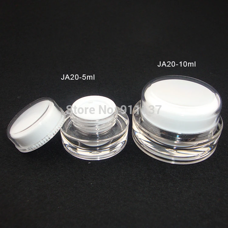 

round small 10g plastic jar , free sample plastic cosmetic 10ml mini jar , white cream small 10g acrylic jar for nail polish