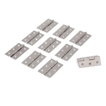 

10pcs/lot Stainless Steel Furniture Cabinet Hinges Glass Door Hinge Wardrobe Fittings Hardware Accessory