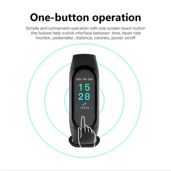 

M3 Pro Smart Band Waterproof Fitness Tracker VS M3 Plus Smart Bracelet Blood Pressure Heart Rate Monitor Smart Bracelet for IOS