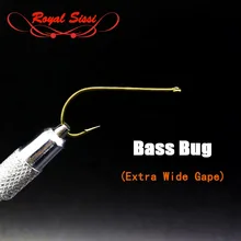 Королевский Сисси 20 шт./упак. Экстра широкие Экстрим бас Ошибка fly крючок размером 2#6# 2X удлиненное fly рыболовный крючок форели Стример Летать Рыболовные крючки