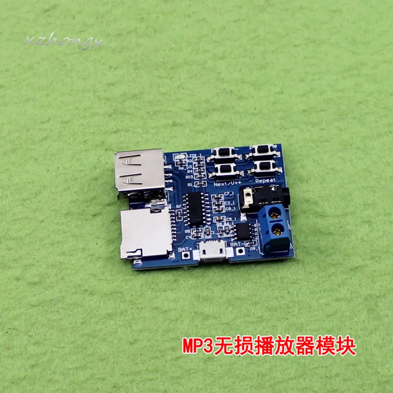 

Mp3 nondestructive decoding board TF card U disk mp3 decoding player module Built-in amplifier (H6B4)