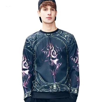 

2019 New Autumn Winter Hoodies for Men Hip Hop 3D Horrible Skull Printing Hoodie Men Harajuku Men' Fashion Street-wear Hoodies