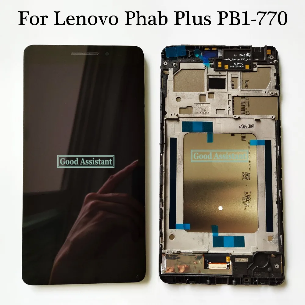 Черный/белый 6 8 дюймов для Lenovo Phab Plus PB1-770 PB1-770N PB1-770M ЖК-дисплей сенсорный экран