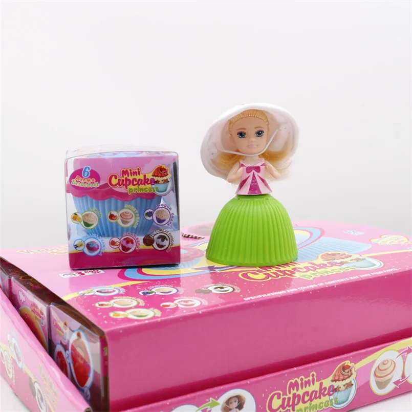 12PCS/set Mini Beautiful Cake Doll Toy Toys For Girls Cupcake Princess Dolls Transformed Deformation Cute Mini Children Kids Toy
