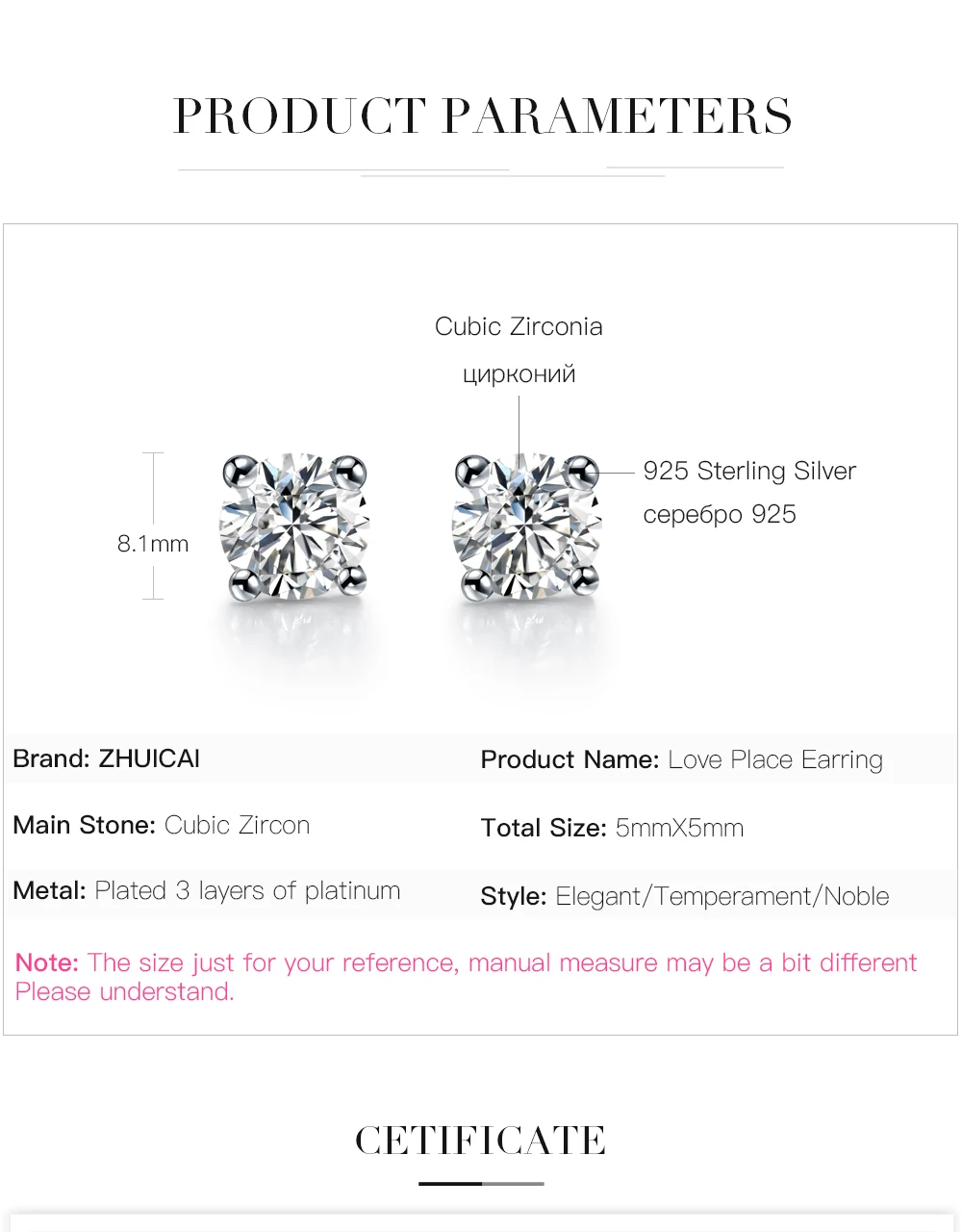Cubic Zircon Earring 03
