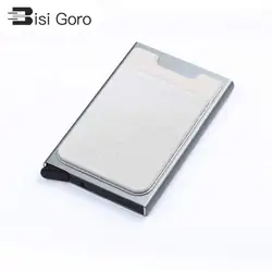 BISI GORO 2019 мужской женский Карманный чехол RFID алюминиевый кошелёк DIY цветной держатель для карт тонкий Бизнес ID держатель для кредитных карт