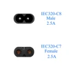 JORINDO IEC320 C7 TO C8 Power adapter,IEC 320 C7-C8 up down angle right angle AC Power adapte ► Photo 2/6
