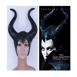 Хэллоуин головные уборы Maleficent Спящая дьявола Рог Головные уборы Мандала Фюссен темно-проклятие COS Ведьмы выполнение вечерние реквизит