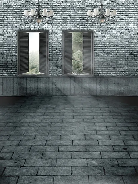 600CM*300CM(20ft*10ft ) Retro brick wall floor sunlight wood window vinyl backdrops photography props background studio 1738 | Электроника