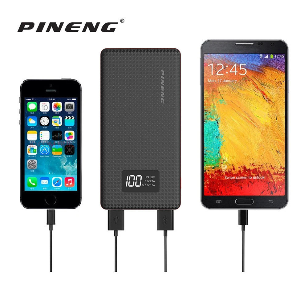 bilder für NEUE Original PINENG 10000 mAh Ultradünne Energienbank Tragbare Externe Ladegerät für iPhone und Andere Smartphones bilder für NEUE Original PINENG 10000 mAh Ultradünne Energienbank Tragbare Externe Ladegerät für iPhone und Andere Smartphones