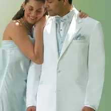 Небесно-голубой жилет с бантом белые костюмы Фрак 5 штук(куртка брюки жилет TieHandkerchiefs) жених Bestmen Terno Нотч две кнопки