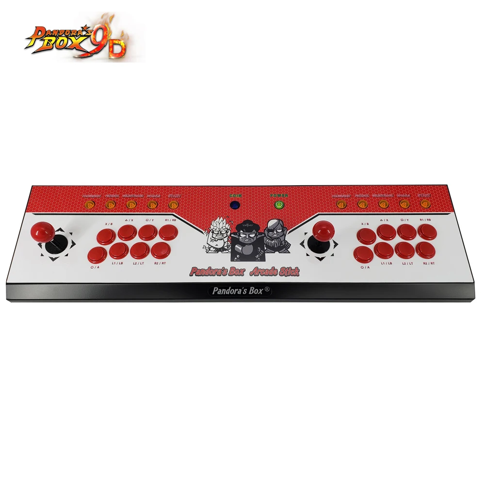 

2019 New King of fighters Joystick Consoles with multi game PCB board 2222 in 1,pandora box 9D arcade joystick game console