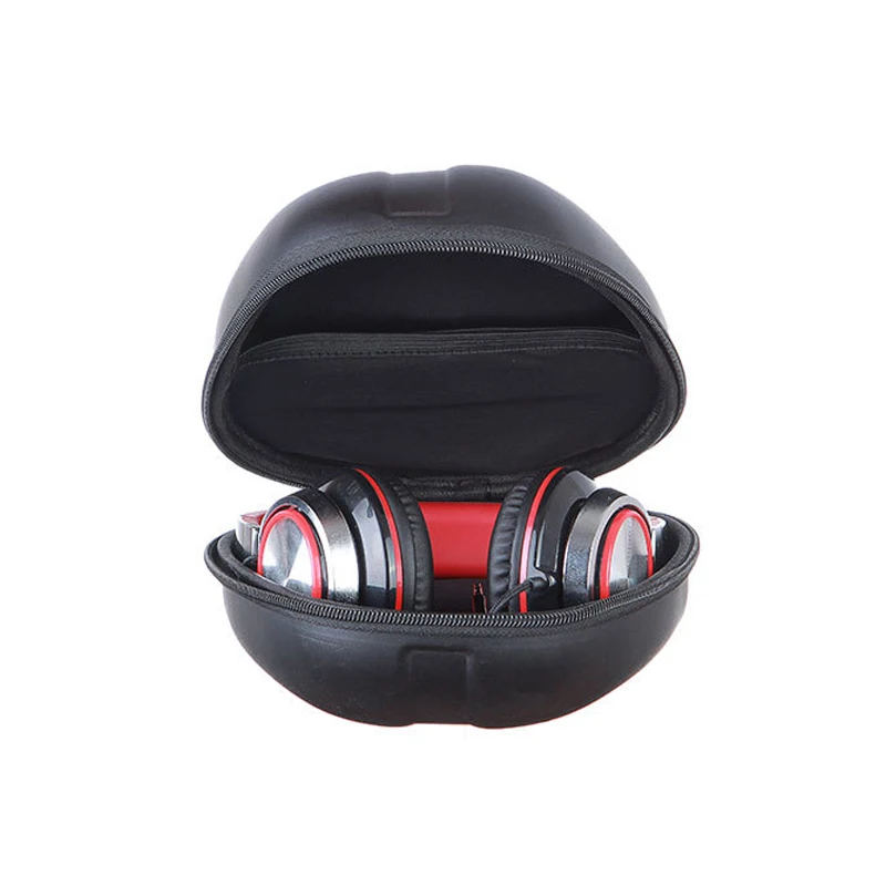 Portable EVA Headphone Earphone Headset Carrying Hard Case Zip Bag Storage Box