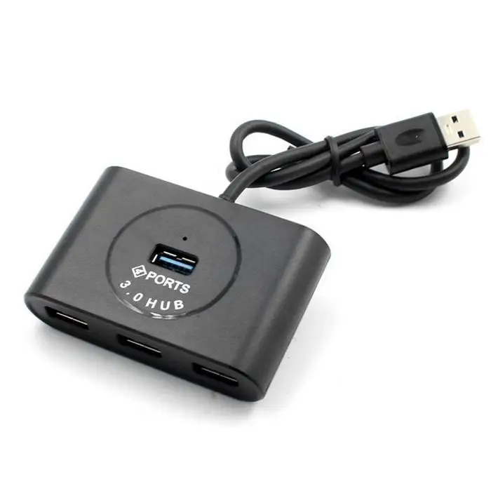 USB 3,0 Суперскоростной концентратор 4 очень легкий и компактный дизайн порт USB hub-разветвитель концентратор данных адаптер с Micro USB