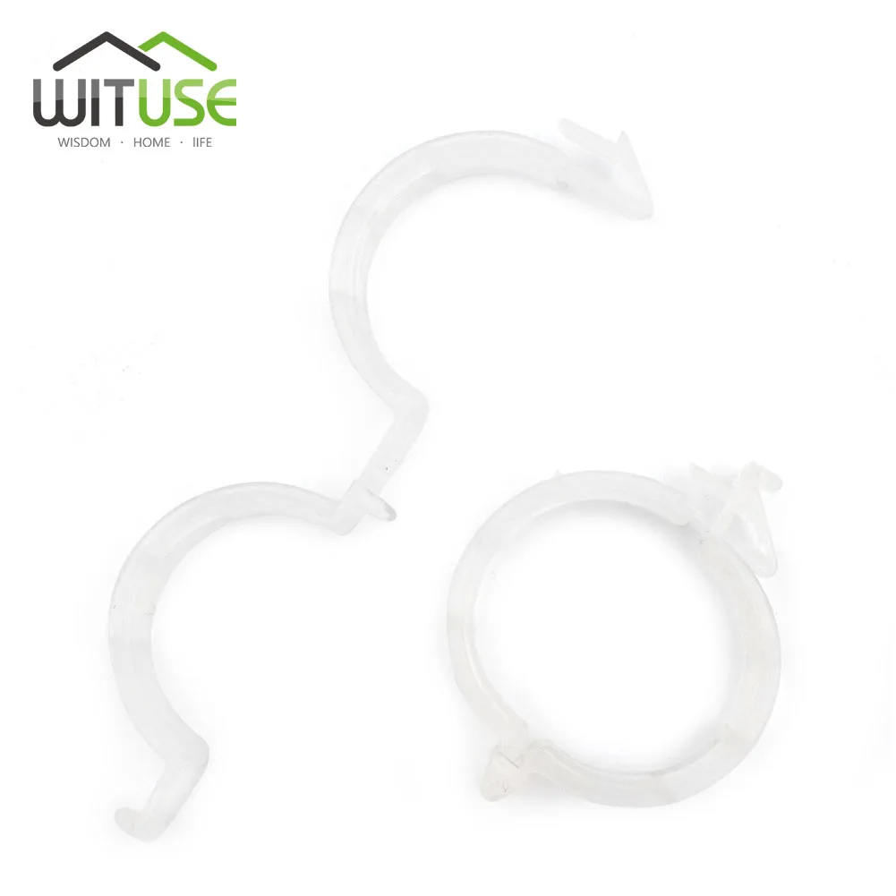 

New Durable Clear 100/400/800Pcs Plant Support Clips Vine Garden Vegetables 25mm For Tomato Grape types plants*Hanging Plastic