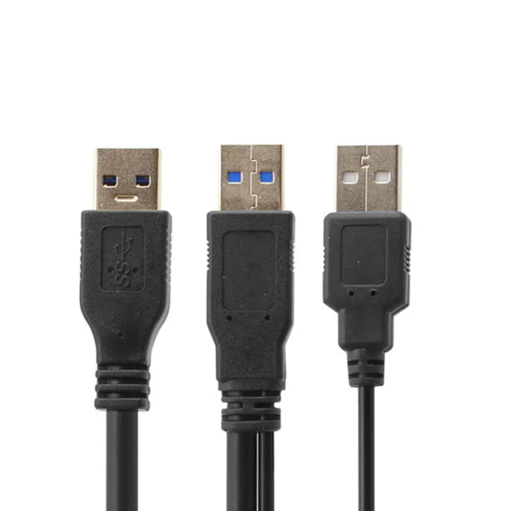 Leadzoe USB 3 0 кабель для передачи данных с разъемом 8 см двойной источник питания