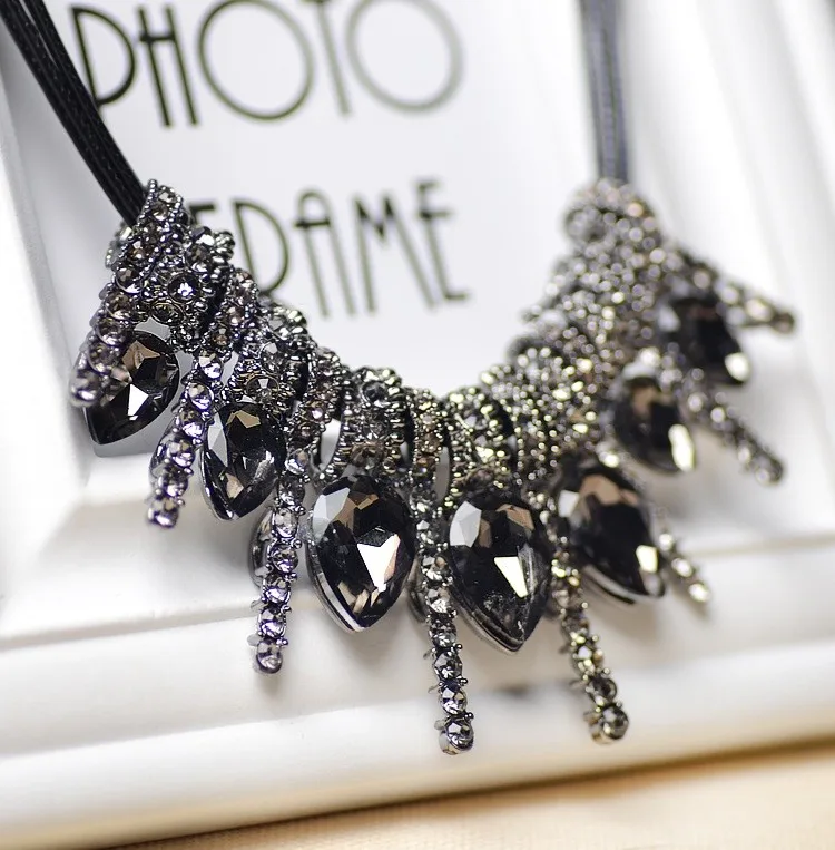 Knock модные короткие дизайнерские женские ожерелье Горячая распродажа! рекомендуется темно-синий ожерелье много стиля - Окраска металла: Родиевое покрытие