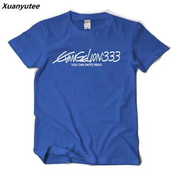 

Xuanyutee EVA 3.33 BD Lovers Summer Cotton T shirt Homme Print Evangelion You Can(not) Redo O-neck Short Sleeve 2XL T-shirt Men
