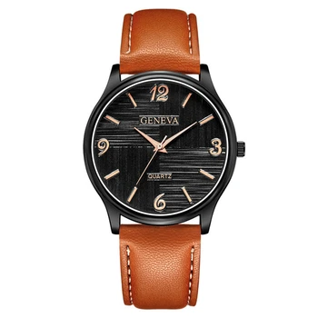 

Watch Men 2019 Top Brand Luxury Men's Stylish Business Quartz-watch Leather Watchband Minimalist Casual Clock reloj hombre
