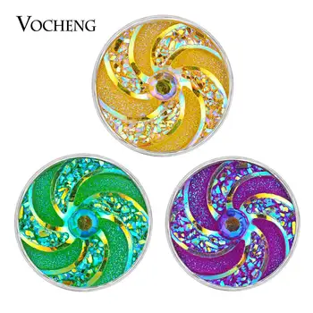 

Vocheng Ginger Snap Resin Interchangeable 18mm 8 Colors Bling Jewelry Vn-505