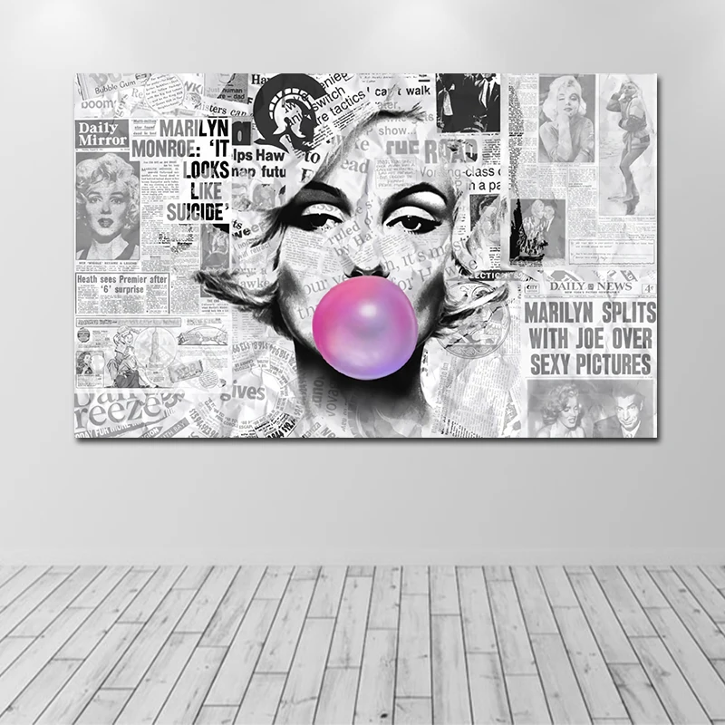 

GOODECOR Fashion Girl Canvas Art Posters and Prints Scandinavian Painting Wall Picture for Living Room Modern Artwork Home Decor
