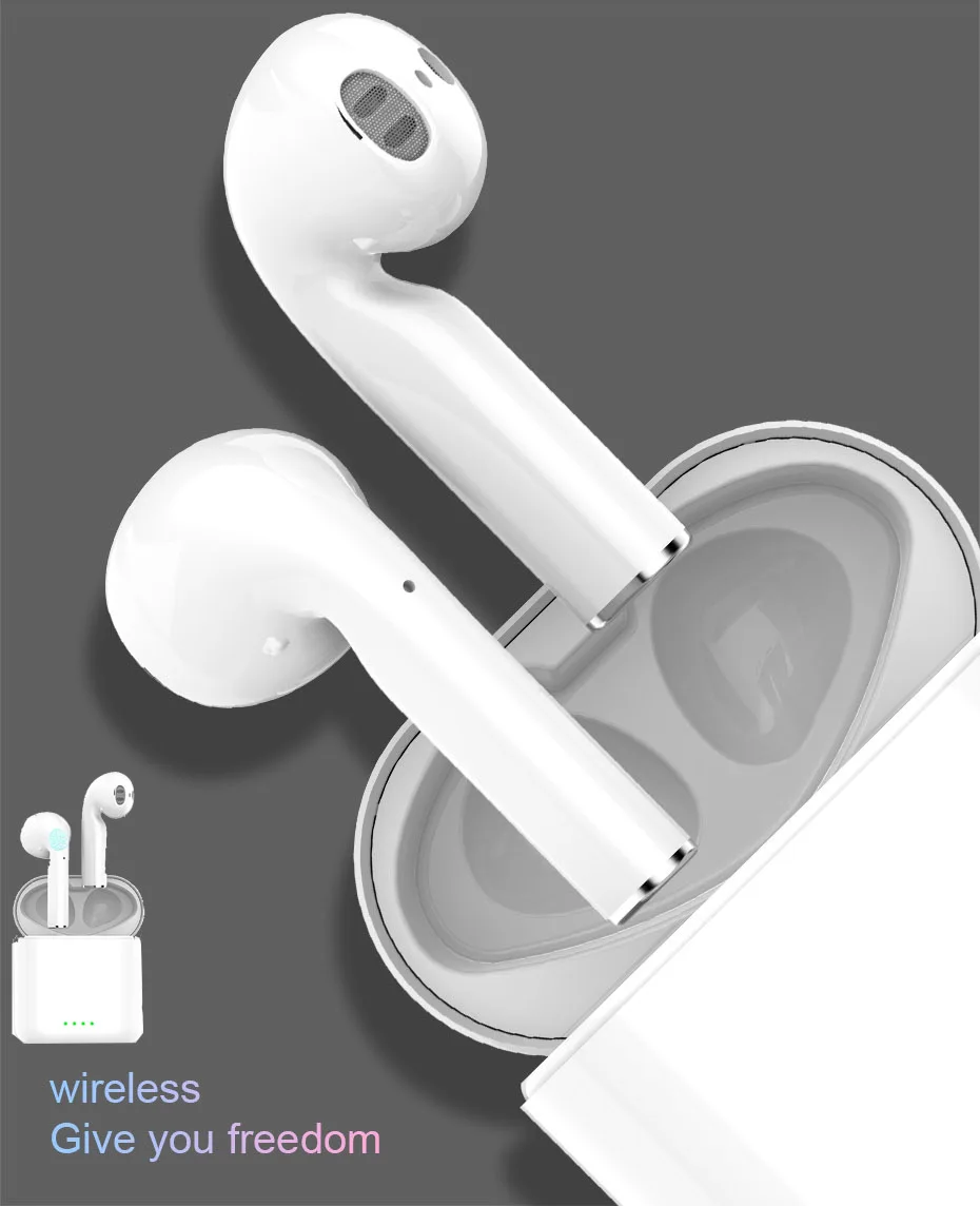 

LEORY TWS bluetooth 5.0 Earphone Mini In-Ear Handsfree Earpods Touch Control Auto Pair Wireless Earbuds for iPhone Huawei