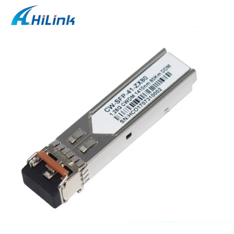 Дуплексный LC 18 длины волны 1,25G 1270nm-1610nm 80 км CWDM SFP трансивер с функцией DOM