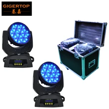 2в1 Flightcase Pack 90x5 Вт Светодиодный движущийся головной свет американский диско Dj Cree высокой яркости светодиодный тихий трансфокатор охлажденный CE ROHS