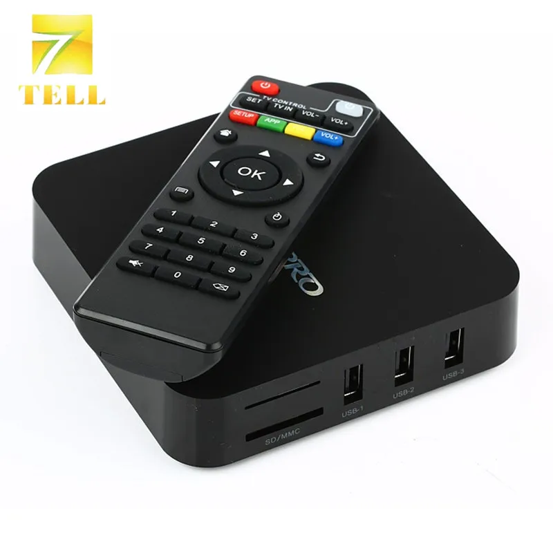 ТВ приставка MX PRO Android 7 1 KD Player 17 4 четырехъядерный Amlogic S905W ГБ/8 ГБ H. 265 4K M8 Q умный