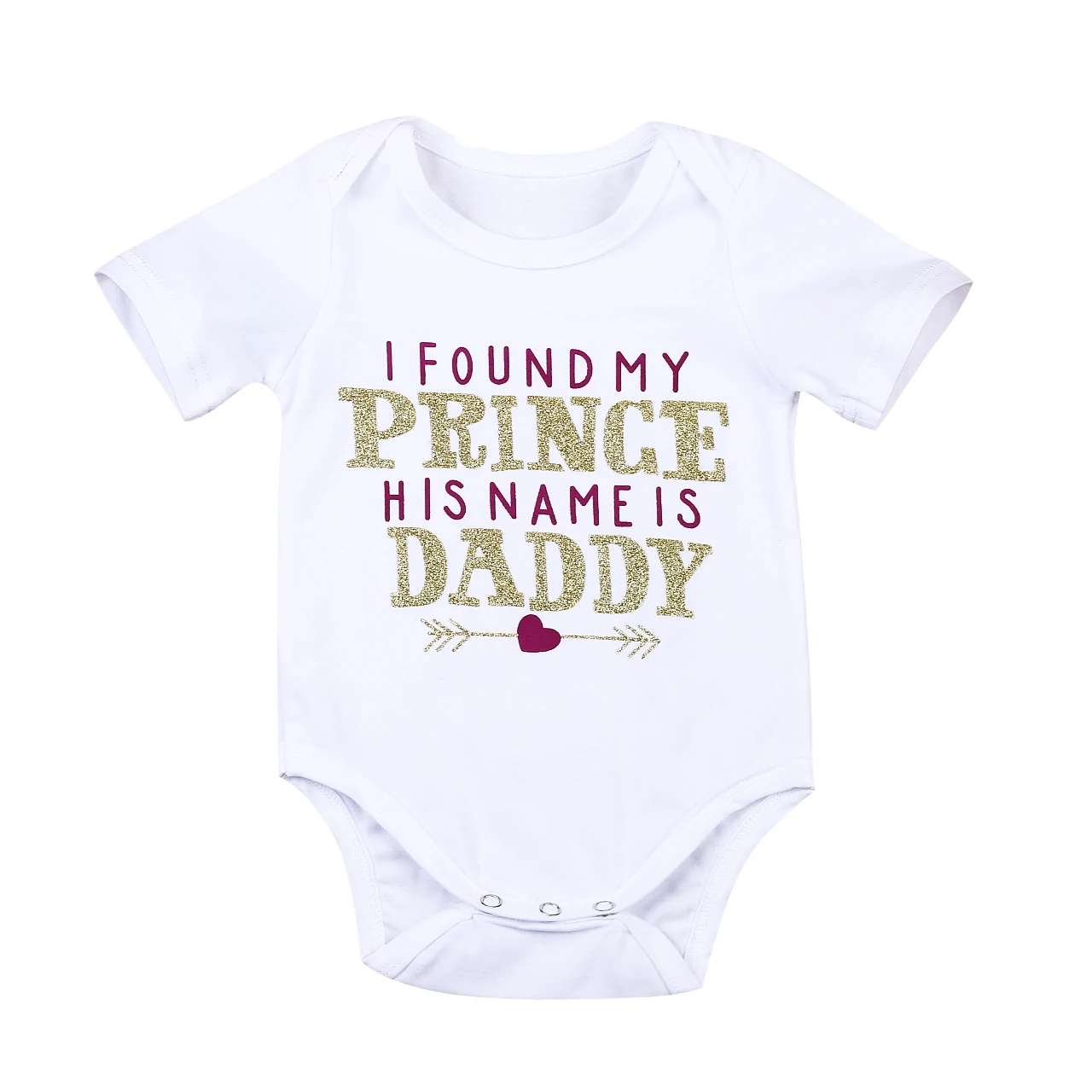 

Newborn Infant Baby Boy Girl Short Sleeve Romper Letter Print Little Boy Bling Princess Daddy Jumpsuit Sunsuit 0-18M