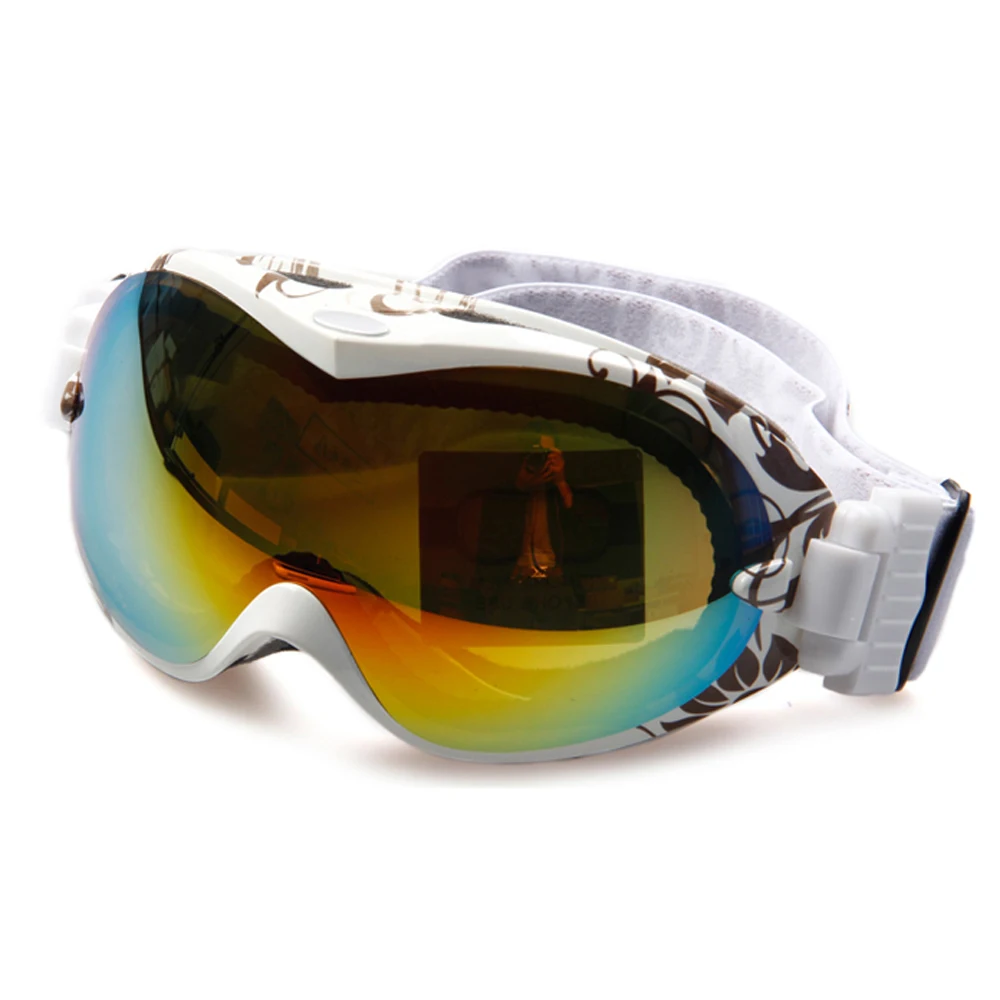 Очки для сноуборда для мужчин и женщин, очки для катания на лыжах UV400, двухслойные линзы без запотевания