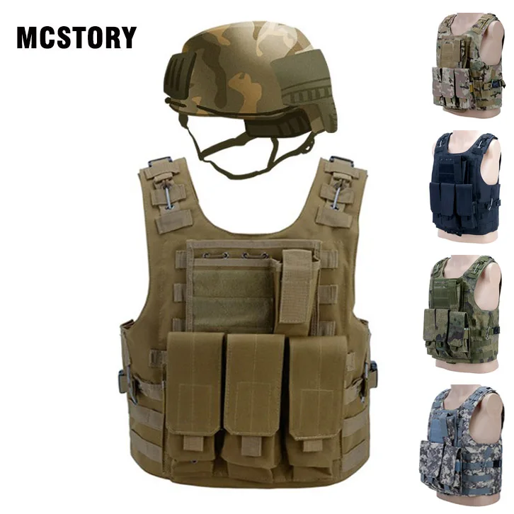

Military Tactical Vest Paintball Camouflage Assault Shooting Hunting Combat waistcoat Assault Plate Field men vest
