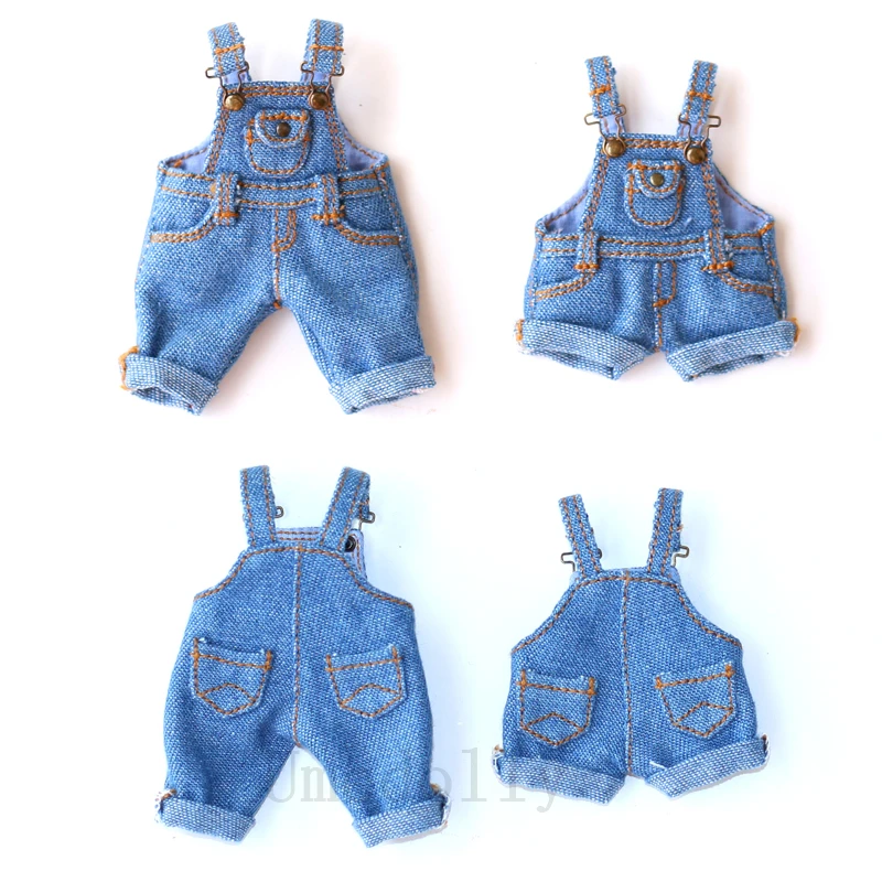 1 шт. милый джинсовый комбинезон или жилет для кукол Ixdoll Medium Blyth Holala Ob11 слюнявчик