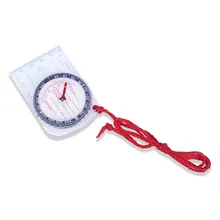 Охотничий компас с циферблатом Изысканная линейка для карты акриловая Портативная Шкала