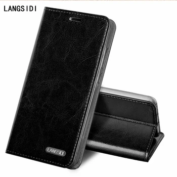 

LAGANSIDE brand phone case Clamshell three card oil wax leather models For iPhone SE 2020 cell phone package All handmade custom