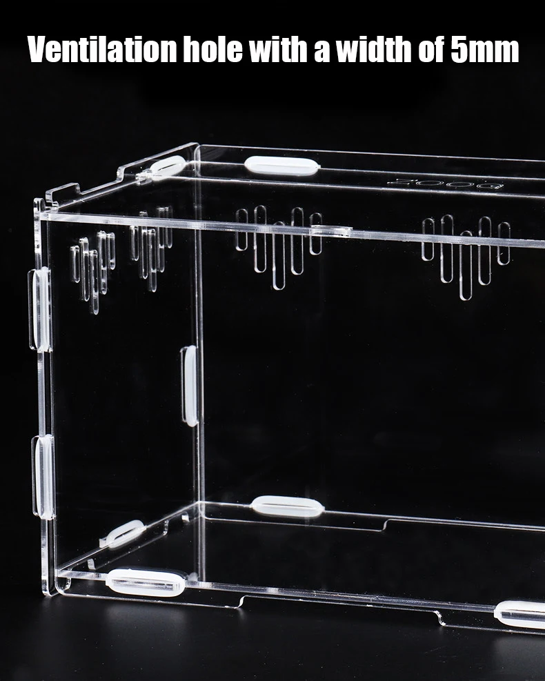 Антивозрастной акриловый прозрачный комбинированный ящик для рептилий паук отельник Краб паук черепаха Танк стеклянный ящик для рептилий