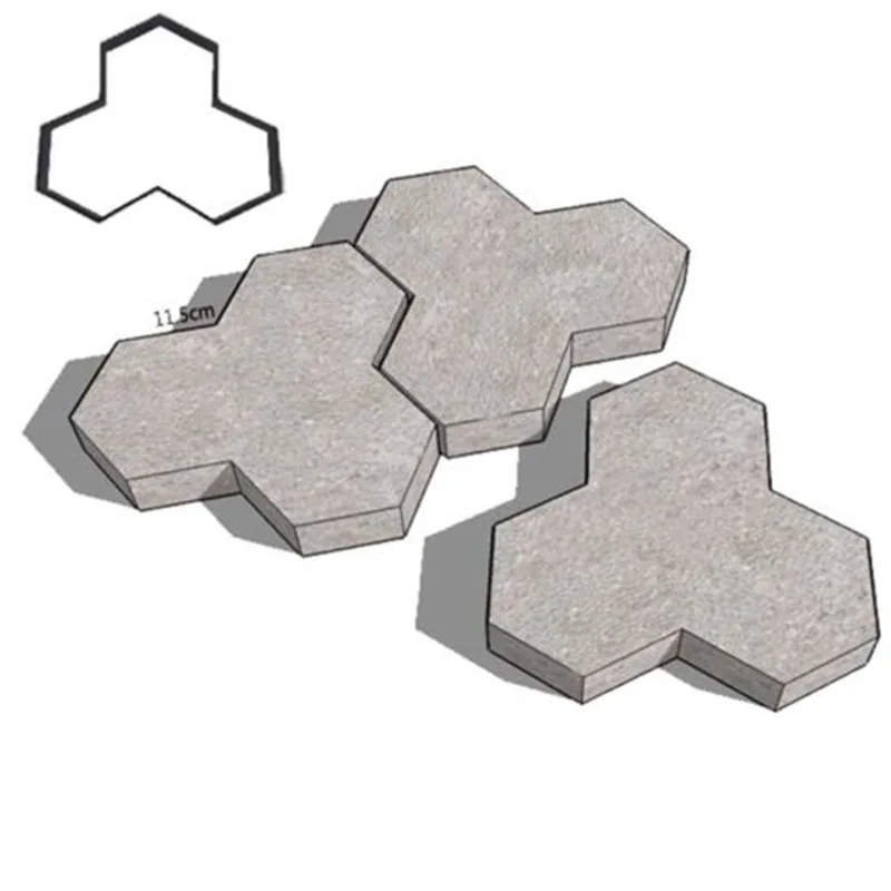 

DIY Practical Durable Reusable Path Maker Mold Plastic Garden Path Maker Mold Concrete Stepping Stone Cement Mould Brick