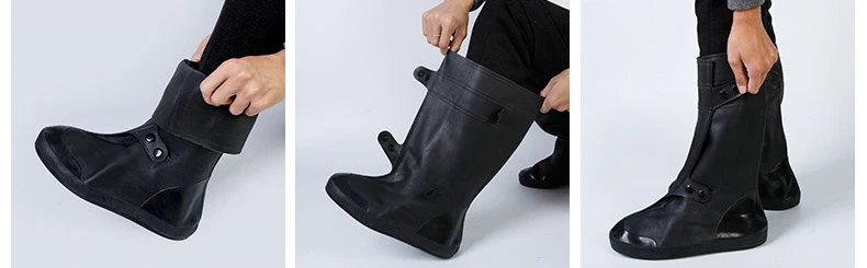 Непромокаемая обувь из ПВХ зимние ботинки для мужчин и женщин водонепроницаемые непромокаемые сапоги-трубы на толстой нескользящей износостойкой подошве
