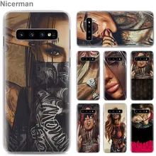 Чехол для телефона с сексуальным рукавом и татуировкой для девушек samsung Galaxy S10e S10 S8 S9 Plus S6 S7 Edge A40 A50 A70 M20 жесткий чехол-накладка