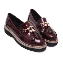 Harajuku Platform Creepers Shoes Women’s Fashion Brand Punk Platform Shoes black tassel Loafers sapato feminino