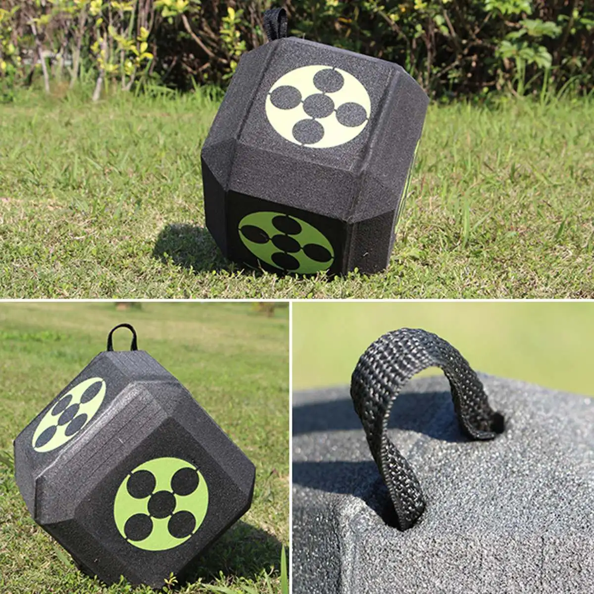 

Archery 6 Sided Cube Self Healing Target Broadheads Recurve Compound XPE Foam Target Practice Training Sports Game 23X23cm