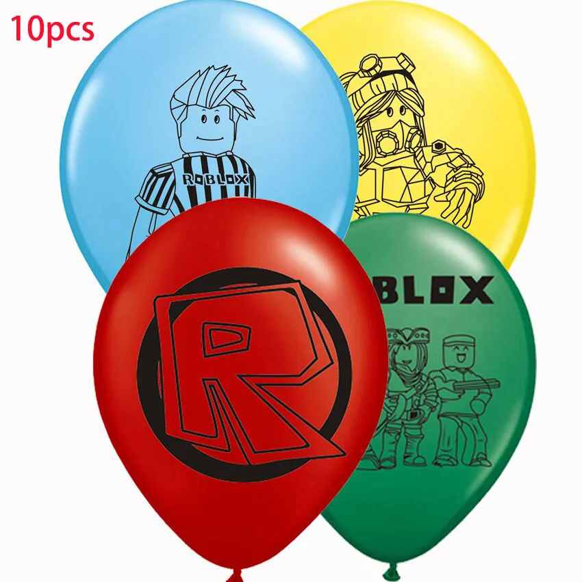 

10pcs Game Roblox Latex Balloons Cartoon Model Toy Balloon Baby Birthday Party Home Decorations Kids Xmas Gift Boys Girl Toys