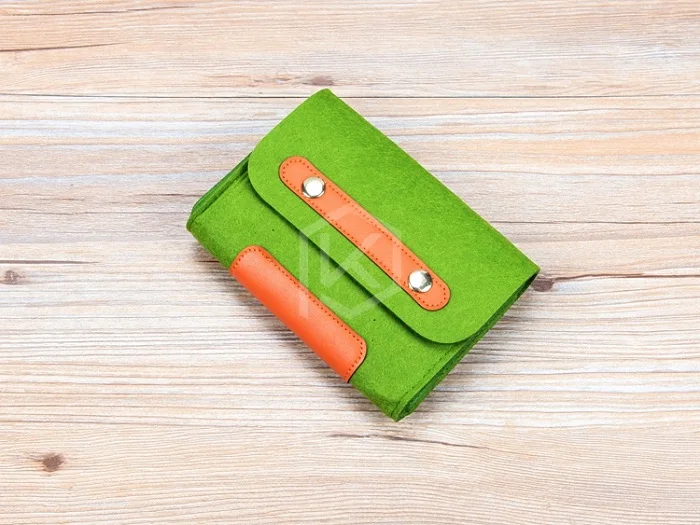 Мягкий войлочный чехол для переноски клавиатуры для мыши - Цвет: Green Bag x1